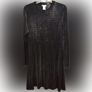 Vintage Moda International Little Black Dress, Size L, Super Stretchy, EVC